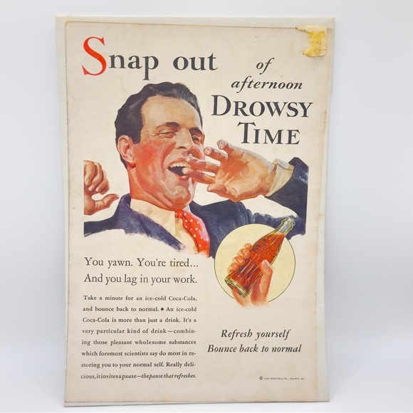 1933 Coca-Cola Vintage Style Ad Prints Lot of 2 Reproduction 8.5x11" - Picture 2 of 14